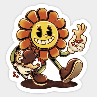 Flower love me Sticker